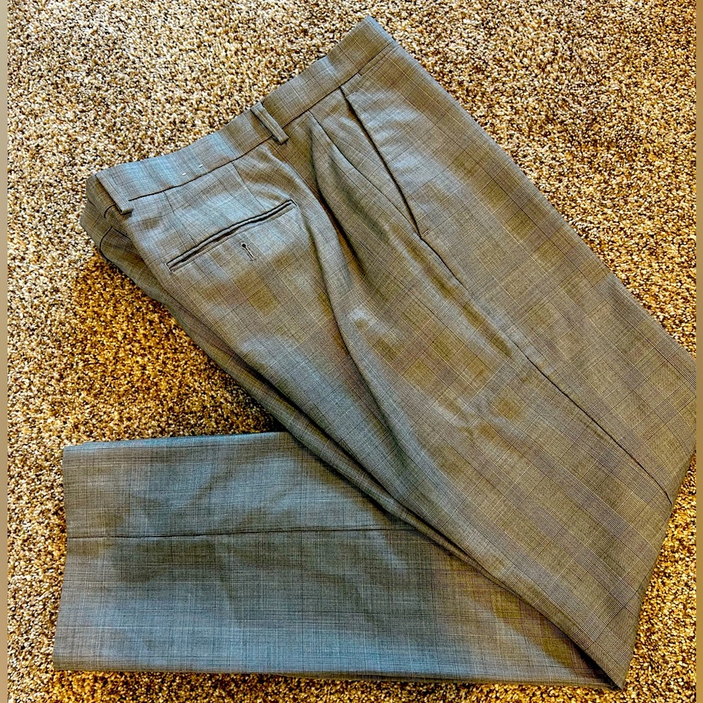 Grey 34” waist 34” inseam slacks. Worn but in good condition.